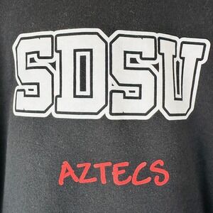 San Diego State University Aztecs SDSU Hoodie Sweatshirt Medium Black Collegiate